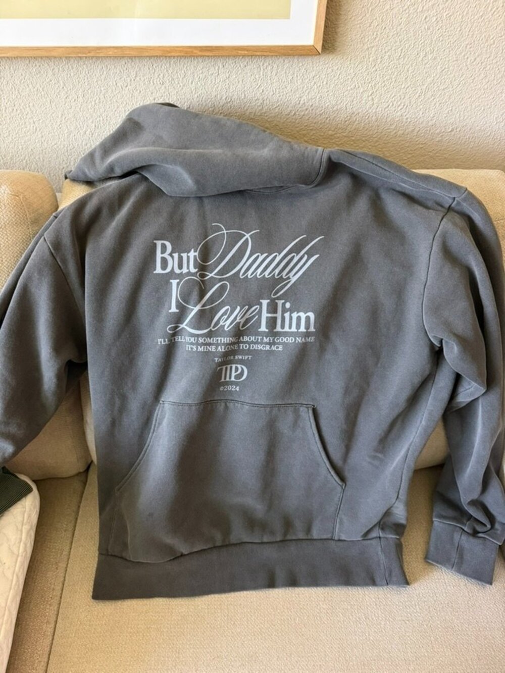 Taylor Swift But Daddy I Love Him Hooded Sweatshirt - MEDIUM